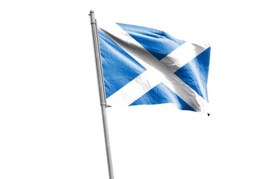 Scottish flag on transparent background. Scotland flag - Powered by Adobe