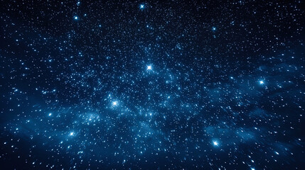 Fototapeta premium The abstract image of the starry sky filled with thousands of brilliant points
