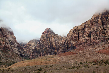 View of landscape red rock canyon national park at nevada,USA.