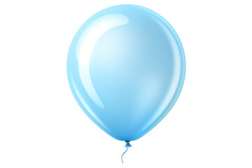 blue balloon isolated on white - obrazy, fototapety, plakaty