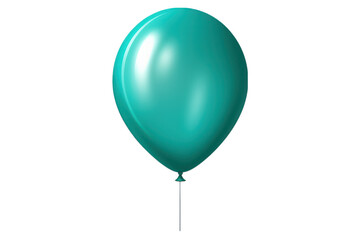 blue balloon isolated on transparent background