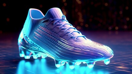 Hologram shoes and sports for soccer Ai Generative