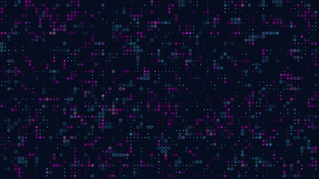 Abstract futuristic AI data grid background, colorful flashing animation, concepts, ideas, 3D Animation, 4K