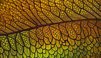 Microscopic View of Butterfly Wing