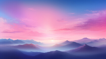 Fototapeta premium sunrise in the mountains