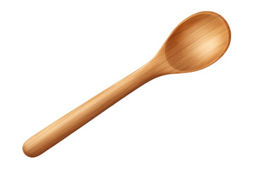 wooden spoon isolated on transparent background