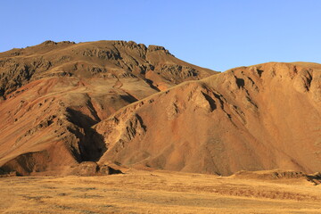 Viewpoint on mountain in the Austurland region of Iceland