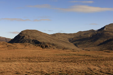 Viewpoint on mountain in the Austurland region of Iceland