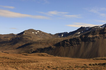 Viewpoint on mountain in the Austurland region of Iceland