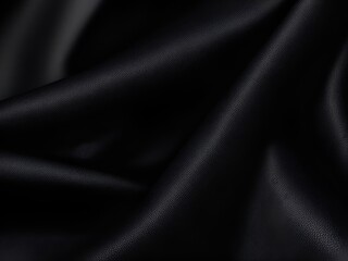 Obraz premium Black Slick Fabric Texture Background 