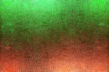 green, orange, red, brown, gold, shiny glitter abstract gradient background with space. Twinkling...