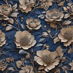 seamless floral pattern generated Ai