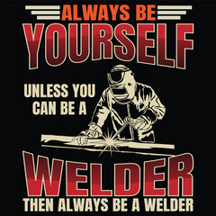 welder t-shirt design and vector art.