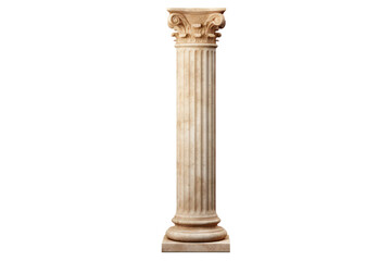greek column on transparent background - obrazy, fototapety, plakaty