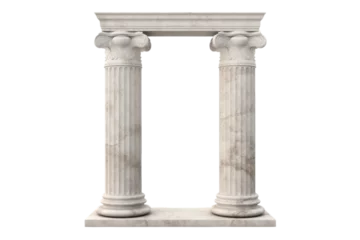Foto op Plexiglas greek column on transparent background © transparentfritz