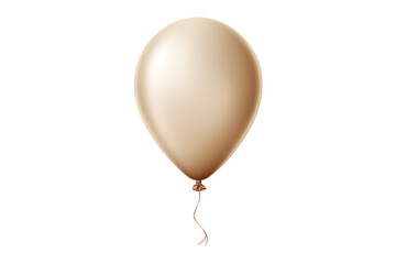 white balloon isolated on transparent background