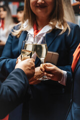 Successful Business Team Celebrating Achievements and Milestones with a Victory Celebration Party