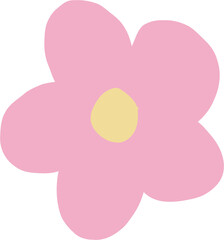 Doodle freehand drawing of flowers.