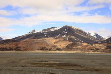 Hvannagil is a colorful rhyolite canyon located in the eastern part of iceland and featuring spectacular rock formations