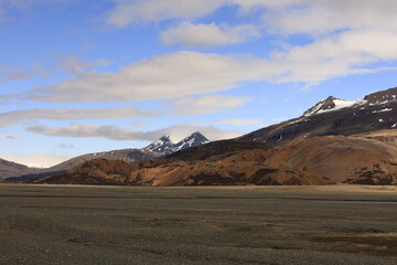Hvannagil is a colorful rhyolite canyon located in the eastern part of iceland and featuring spectacular rock formations