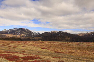 Hvannagil is a colorful rhyolite canyon located in the eastern part of iceland and featuring spectacular rock formations