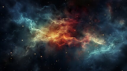 Naklejka premium Beautiful lights of space