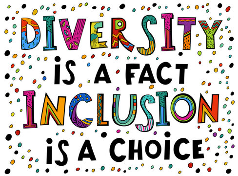 Neuro diversity, autism acceptance. Creative hand-drawn lettering