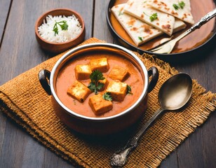 Paneer Curry or paneer butter masala