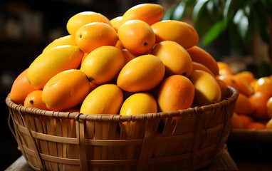 Delicious colorful sweet mangoes that are worth eating