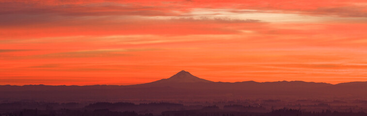 Stunning Sunrise at Mt Hood in Oregon's Pacific Northwest 