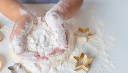 Child’s Cookie Dough Adventure with Copyspace