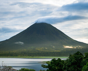 Beautiful morning in Costa Rica, Arenal volcano