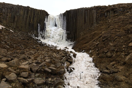 Studlafoss is a waterfall located in Upper Jokuldalur