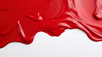 Paint red on white background, ai generative