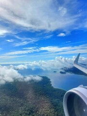 view from the airplane window