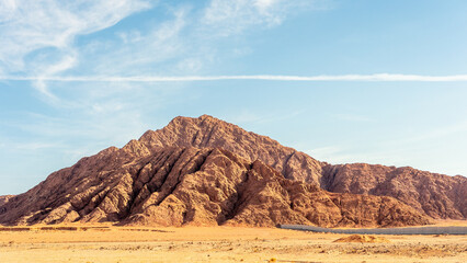 View of mountains in the Sinai desert. Egypt.