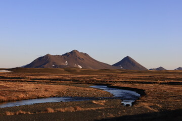 View on a mountain in the Austurland region of Iceland