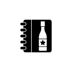 wine menu concept line icon. Simple element illustration. wine menu concept outline symbol design.