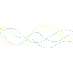 modern simple abstract seamlees yellow and green color chaotic line pattern