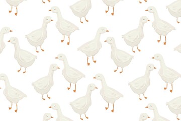 White background, doodle pattern, white bird