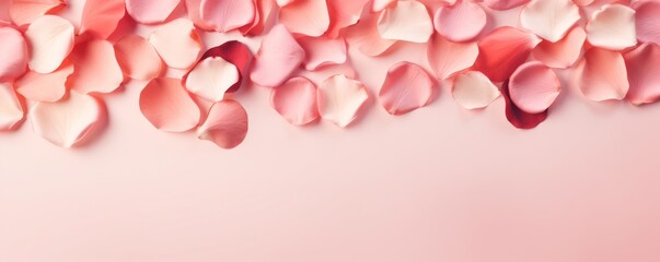 valentine blank background with hearts and roses mock up