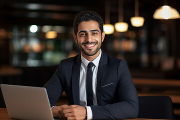 AI generated image of cyber administrator server engineer working with modern technologies