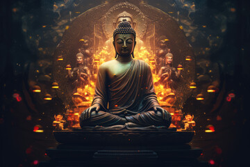 buddha deity creating the universe