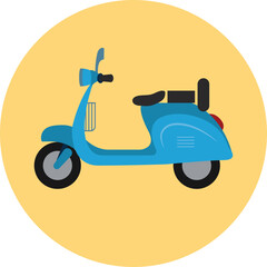 scooter icon vector illustration. transport icon, transport icon vector, transport icon symbol png. shipment, shipping, transit, transportation, bring, ship, ride, bring, carry, truck icon design.