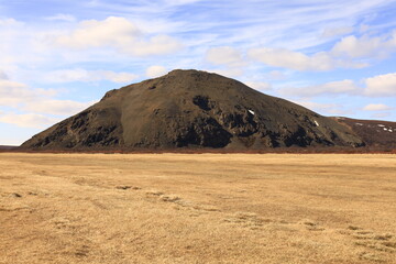 View on a mountain in the Austurland region of Iceland