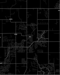 Erie Colorado Map, Detailed Dark Map of Erie Colorado