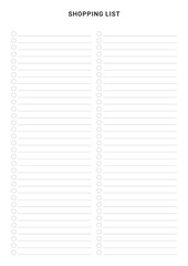 Shopping List