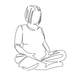 pregnant woman sitting in lotus