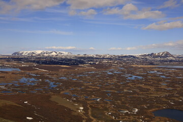 Mývatn is a shallow lake located in an area of active volcanism in northern Iceland, near the...