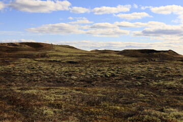View on a mountain in the Austurland region of Iceland